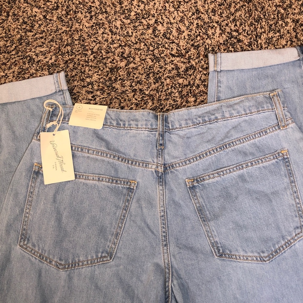 Universal Thread Boyfriend Light Blue Distressed Jeans | NWT - Picture 5 of 11
